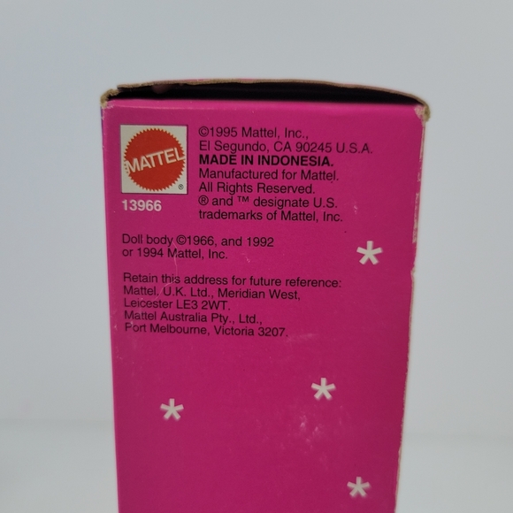 Caroling Fun Holiday Barbie Doll 1995 Christmas Mattel Special Edition 13966 New - Picture 9 of 13